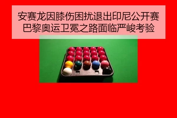 安赛龙因膝伤困扰退出印尼公开赛 巴黎奥运卫冕之路面临严峻考验